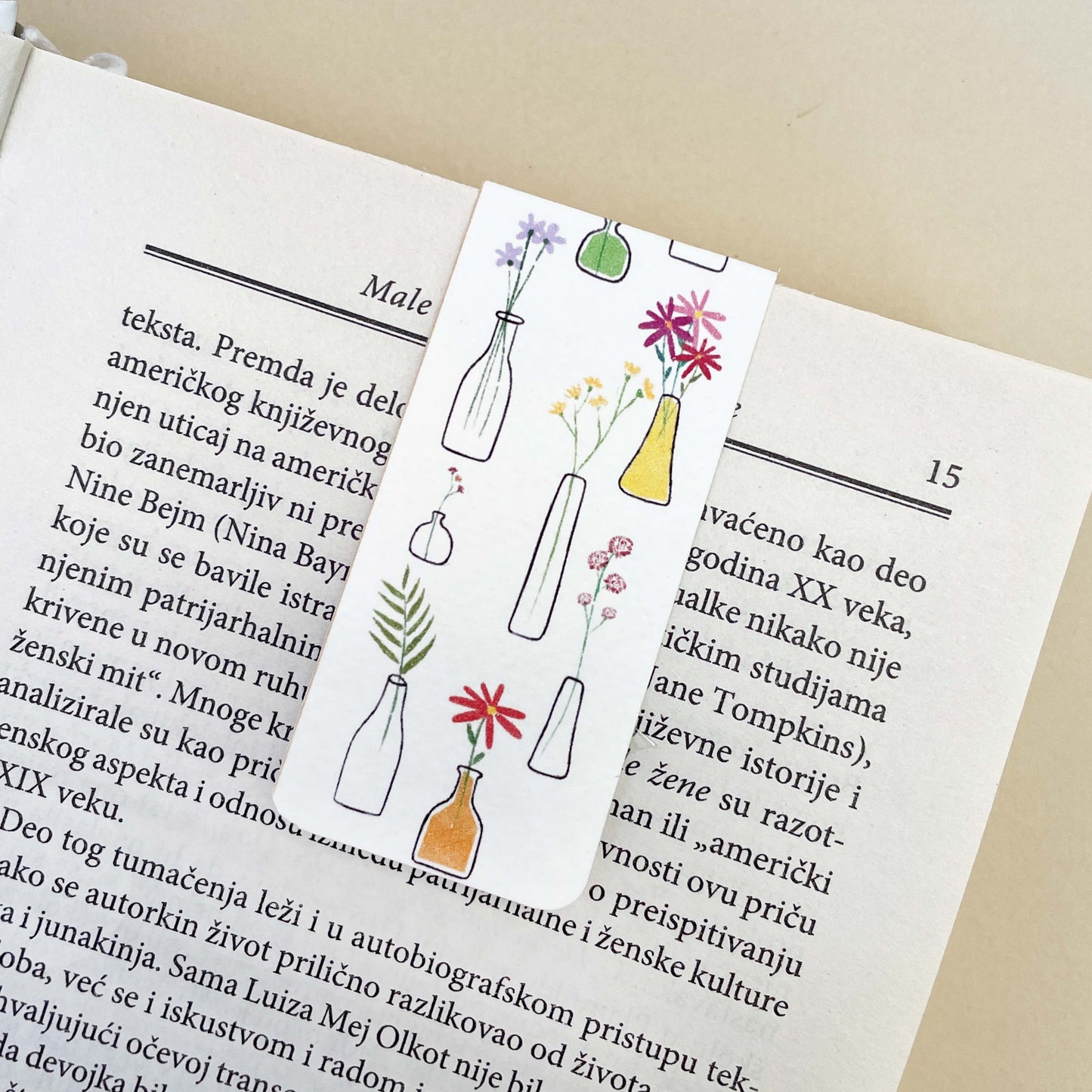 Magnetni Bookmarker - Flowers