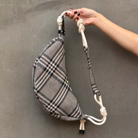 Banana torbica - Škotski karo - Bananica.art