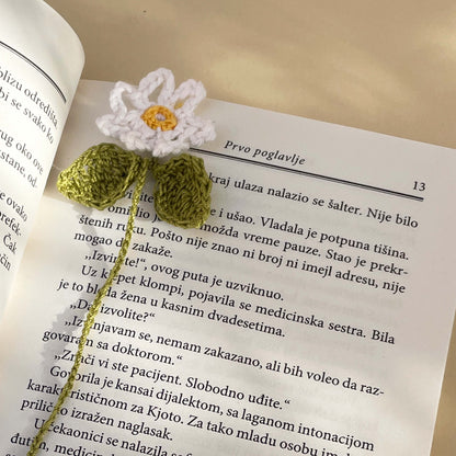 Heklani Bookmarker - Beli cvetić