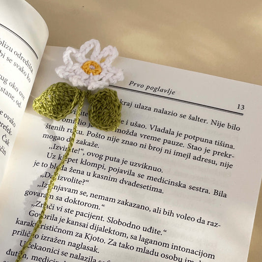 Heklani Bookmarker - Beli cvetić