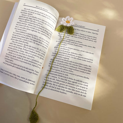 Heklani Bookmarker - Beli cvetić