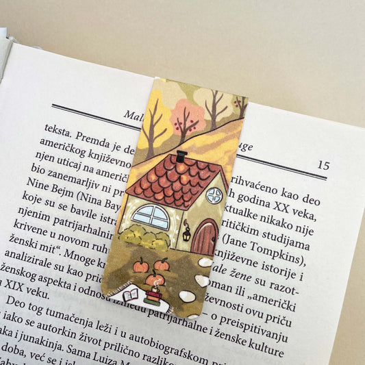 Magnetni Bookmarker - Jesenja kućica