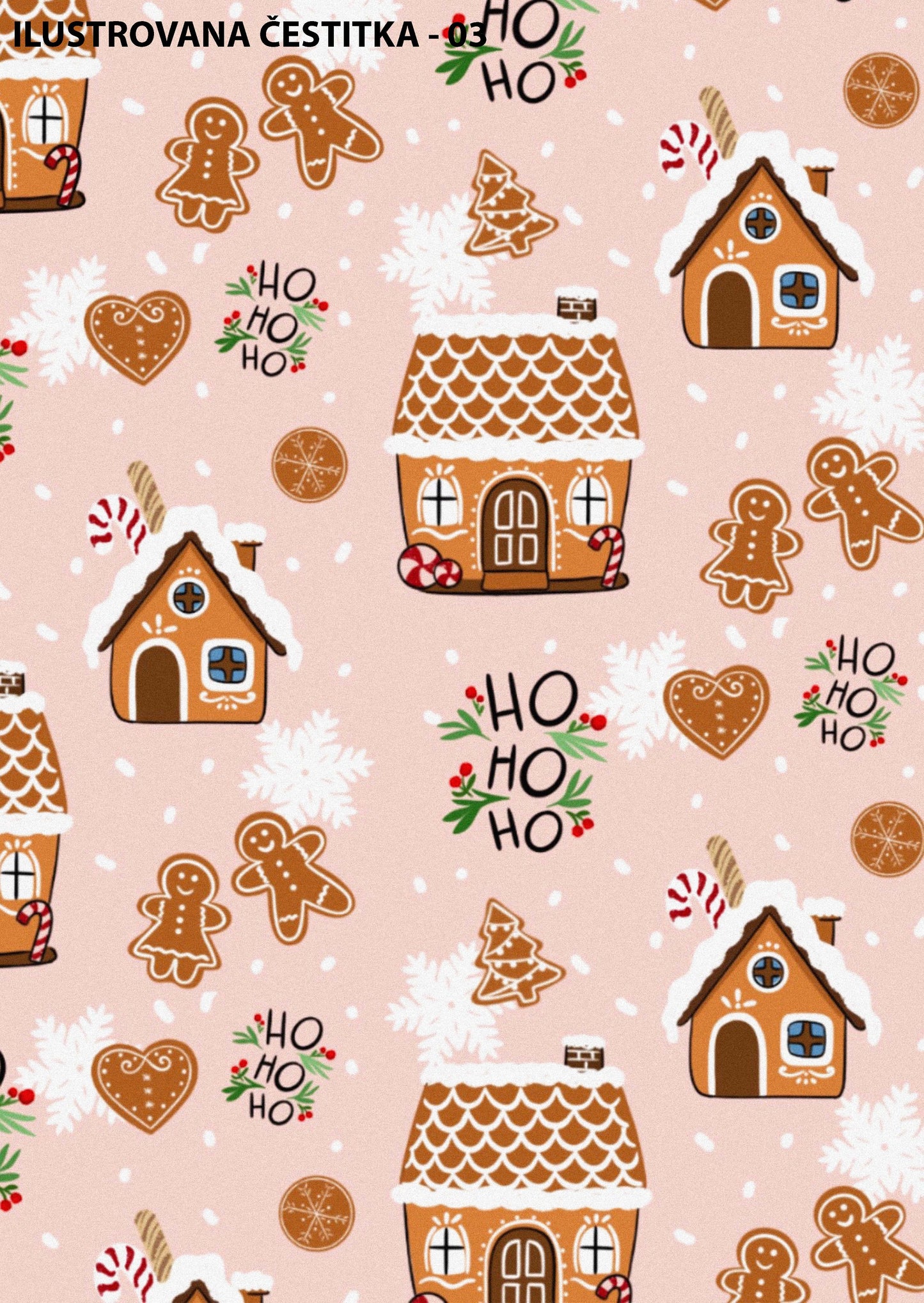 Ilustrovane praznične čestitke sa kovertom - Bananica.art