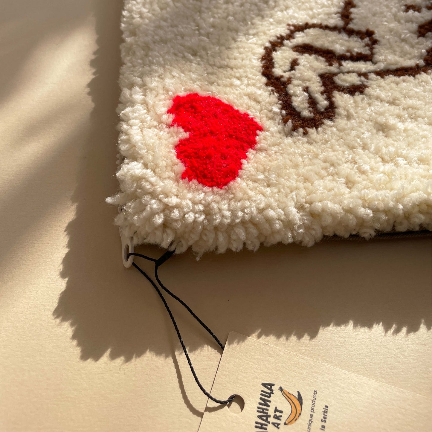 Neseser /Torba  - Jaza - Tufting-  Bananica.art
