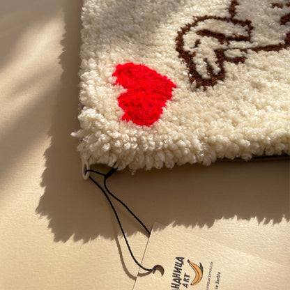 Neseser /Torba  - Jaza - Tufting-  Bananica.art