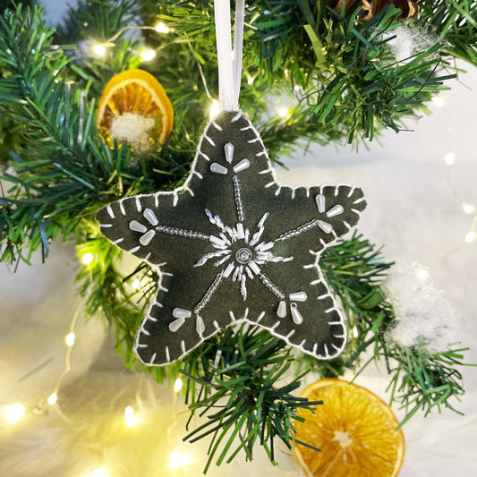 Magična zvezda - handmade ukras 04 - Bananica.art