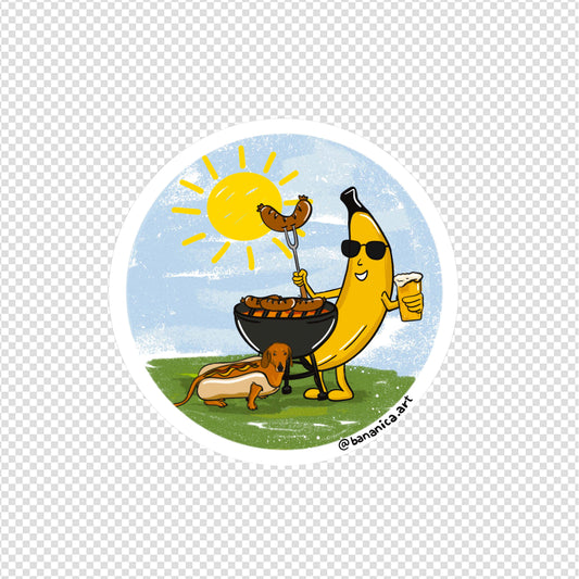 Stiker - Hot dog - Bananica.art