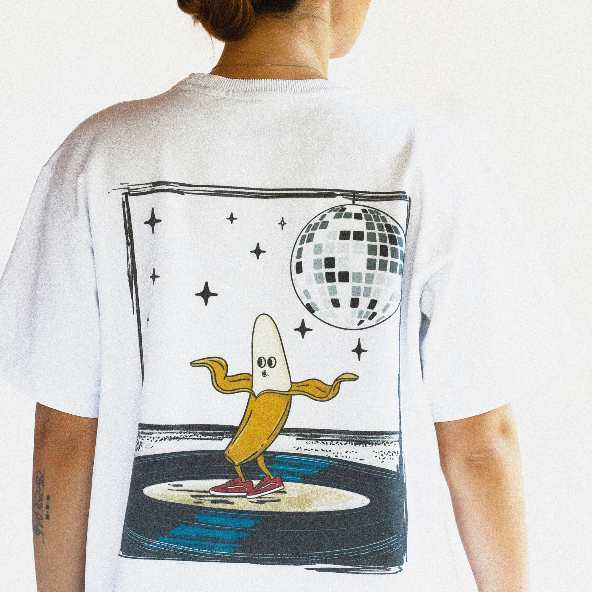 Bananica T-Shirt - Disco Banana - Oversized, Unisex