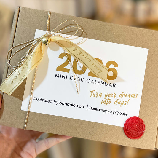 Ilustrovani kalendar za 2026. godinu - Bananica.art