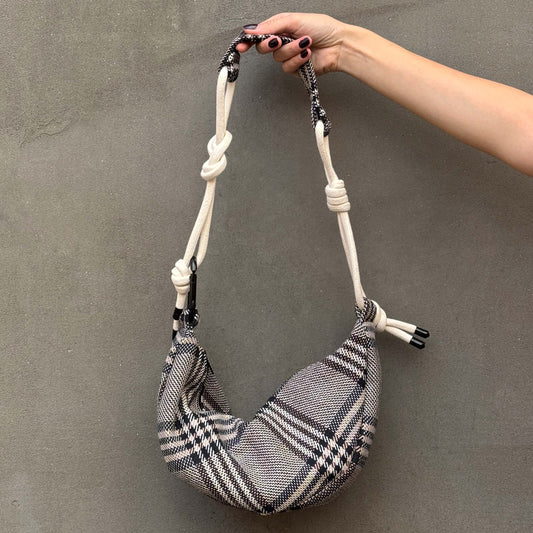 Banana torbica - Škotski karo - Bananica.art