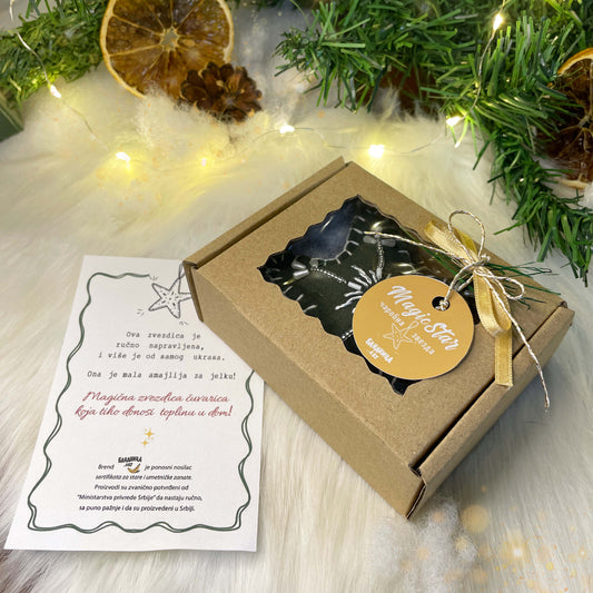 Magična zvezda - handmade ukras 05 - Bananica.art